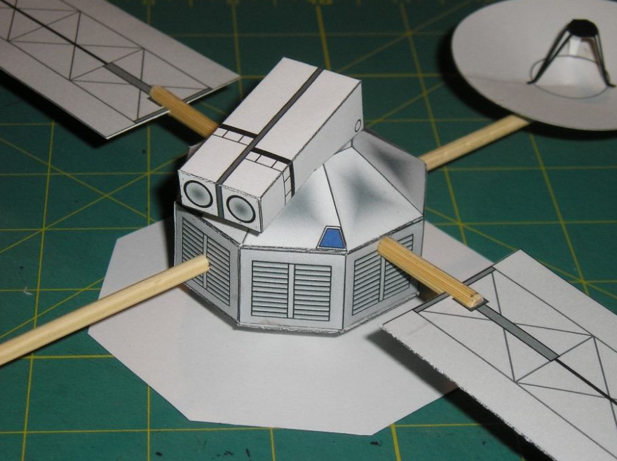 水手10号水星探测器 1:24 1:18 太空航天科技手工 儿童diy纸模型