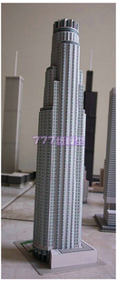 [777纸模型] 美国摩天大楼39 [洛杉矶美国银行大厦] 建筑沙盘