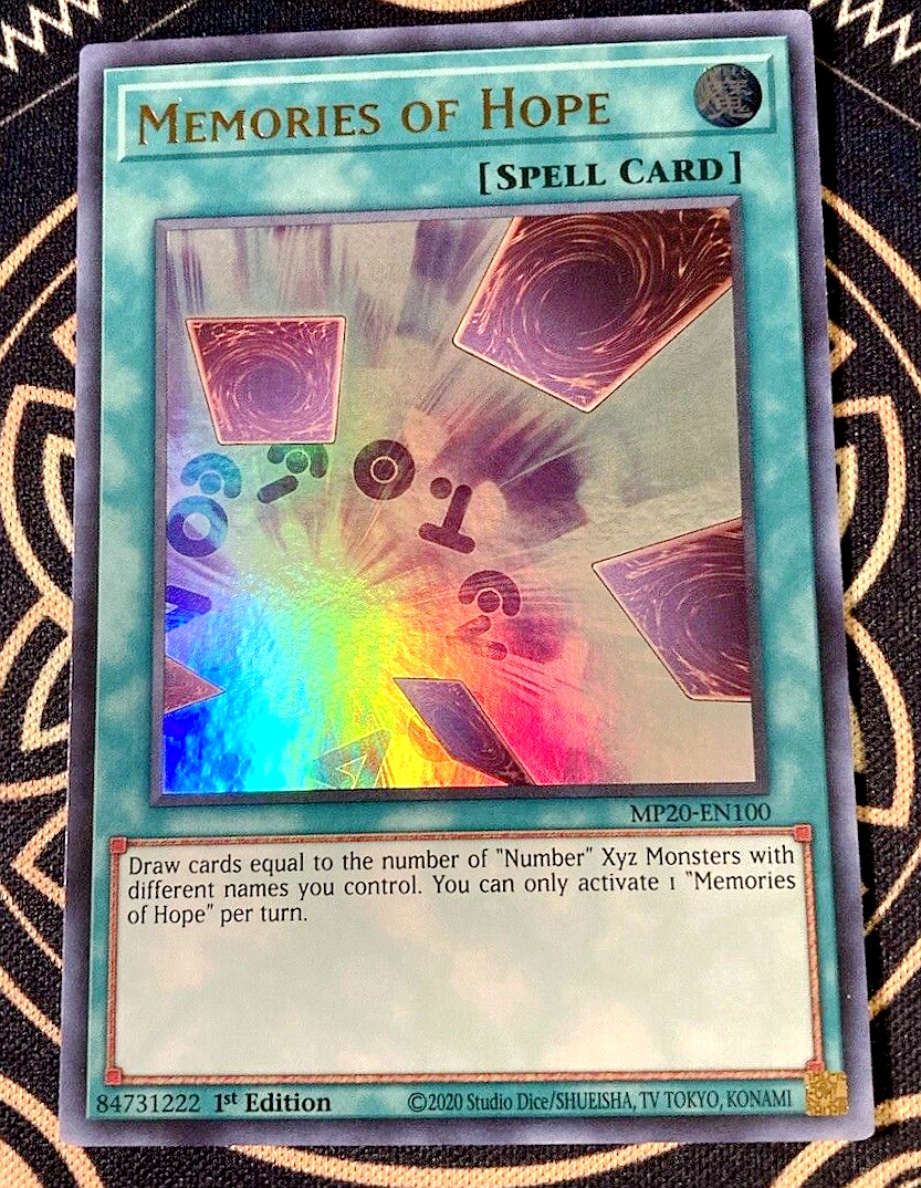 游戏王 美英一刷 MP20-EN100 UR  希望之记忆 E6A LS1