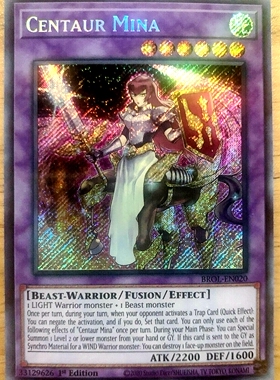 游戏王 美英一刷 BROL-EN020  SCR 辉光人马兽 KA2