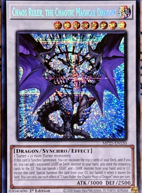 游戏王美英一刷MP25-EN150 SER 混元魔龙 混沌支配者 NP1