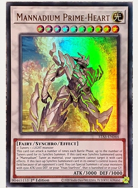 游戏王美英一刷 STAS-EN044 UR 玛那桃圆乡・普莱姆哈忒 3L1HearT