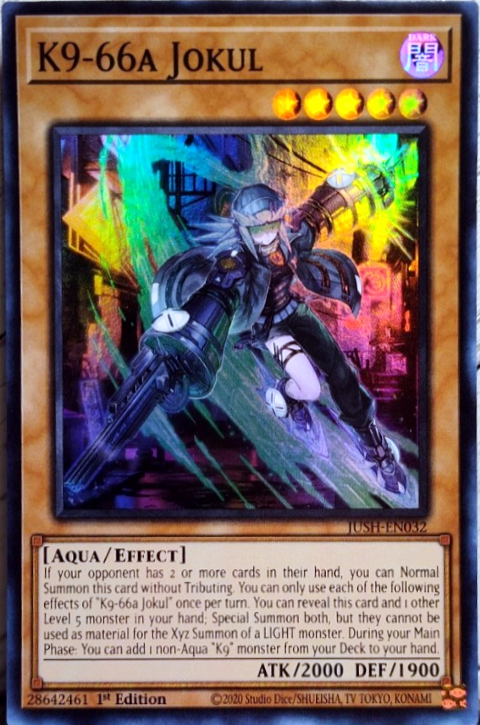 游戏王美英一刷 SR 霜妖JOKUL K9-66A JOKUL JUSH-EN032 RT