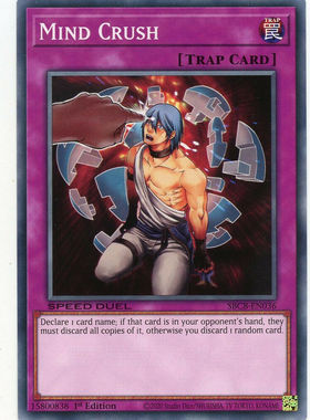 游戏王 美英一刷 SBCB-EN036 N  心灵崩坏 精神冲击 L4C