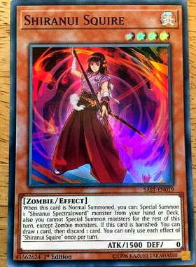 游戏王 美英一刷 sast-en019 SR  不知火的武部 N3B