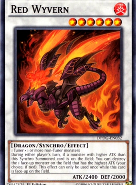 游戏王 美英一刷 DPDG-EN032 N 红莲翼龙 5R3