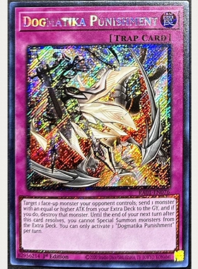 游戏王 美英一刷 RA01-EN076  SCR SR 教导的惩罚 K4B