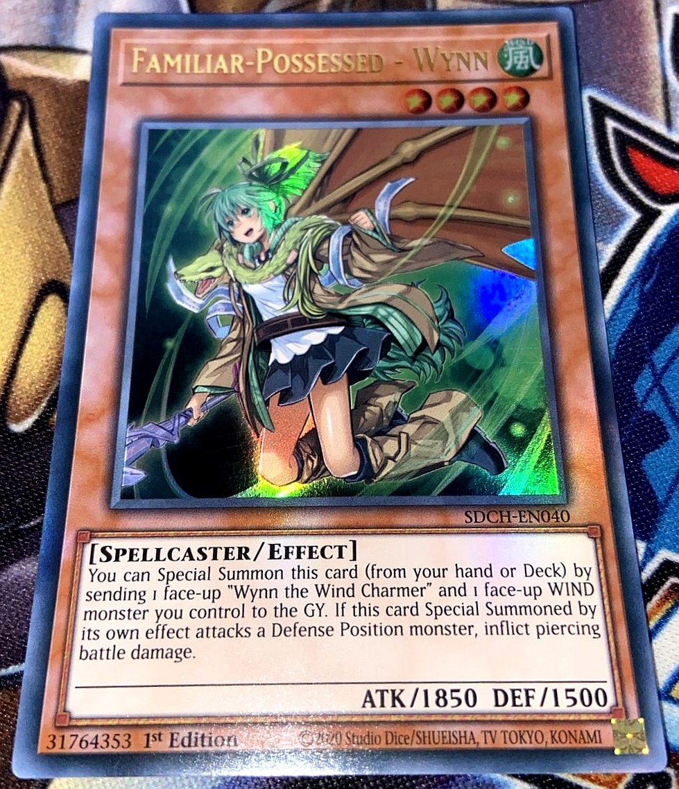 游戏王 美英一刷sdch-en040 ur 凭依装着-薇茵 风灵使 v2bc