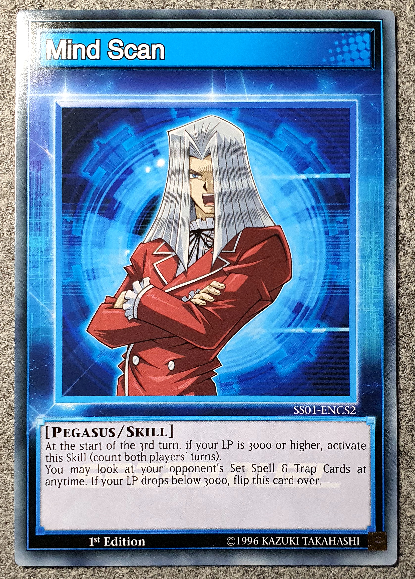 游戏王 美英一刷 SS01-ENCS2 N 心灵透视  帕伽索斯 技能 L1A