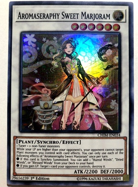 游戏王 美英一刷 CHIM-EN034 SR 芳香炽天使 甜马郁兰 H3A