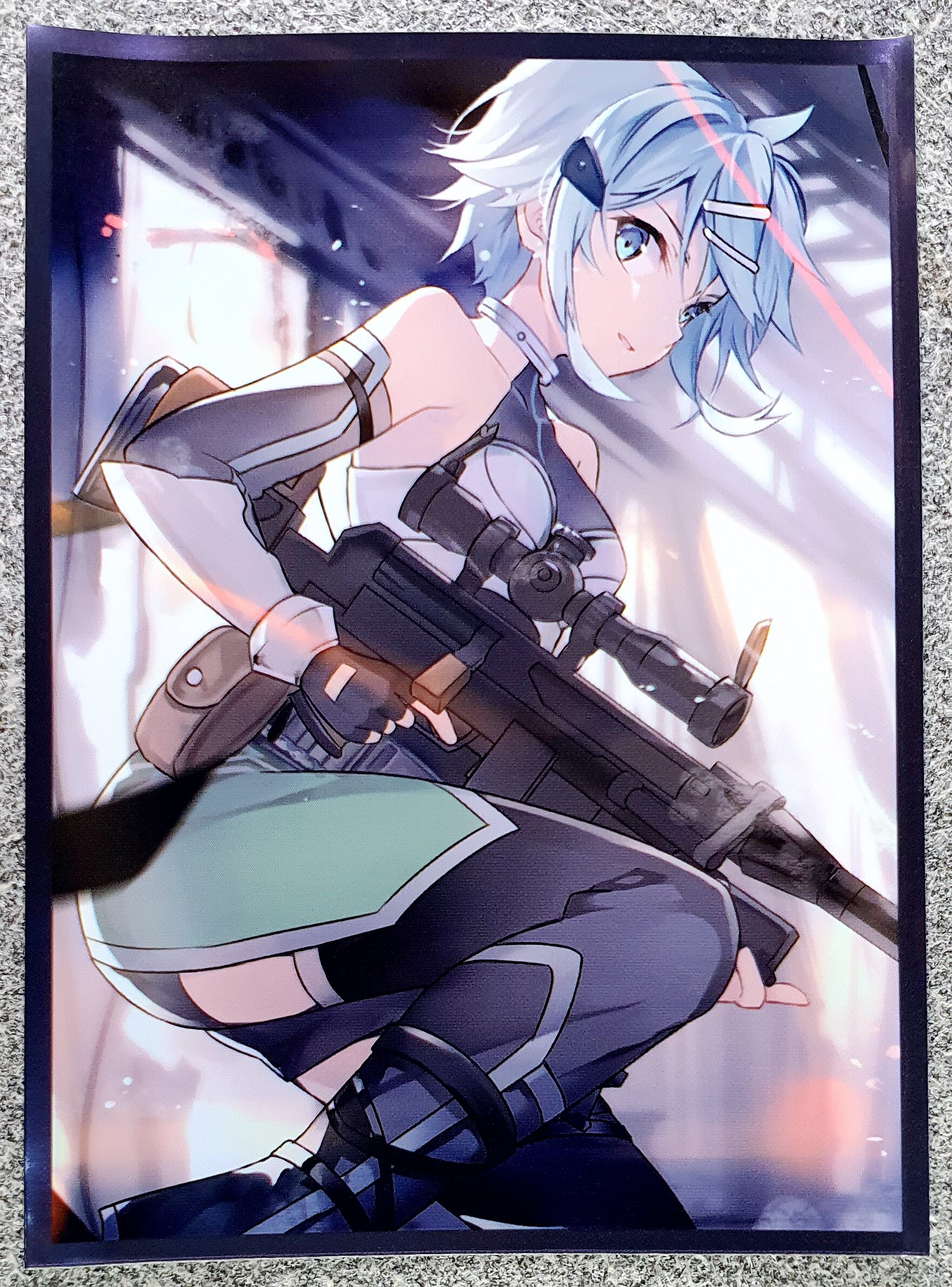 游戏王动漫妹套  刀剑神域 sao  朝田诗乃 会场限定 卡套 牌套cf1