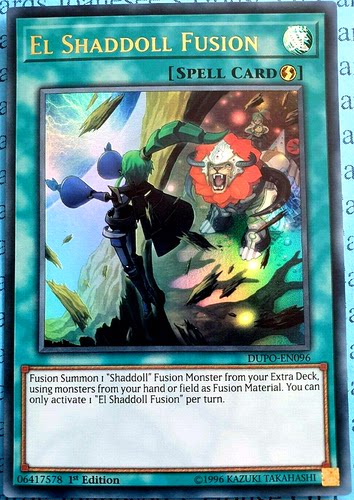 游戏王 美英一刷  DUPO-EN096 UR 与神之假身的接触 Q2B  N5B