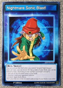 游戏王美英一刷 SS03-ENAS2 N  Nightmare Sonic Blast! 龙崎 N2A