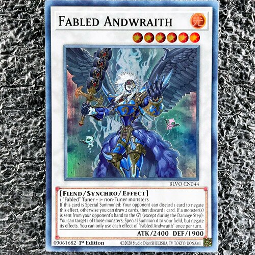 游戏王 美英一刷 BLVO-EN044 SR 魔轰神 安德剌斯 L4B