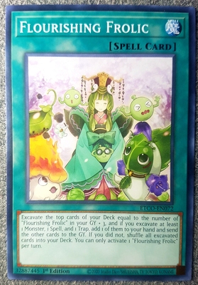 游戏王 美英一刷 ETCO-EN072 N 繁华的花笑 K5A