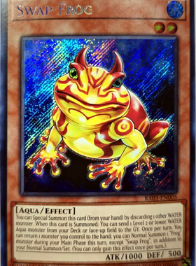 游戏王美英一刷RA03-EN005 SCR鬼青蛙 OS1 Swap Frog