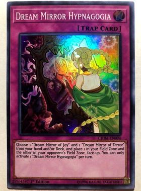 游戏王 美英一刷  CHIM-EN090 SR 梦镜的半梦半醒