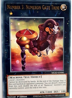 游戏王 美英一刷 MGED-EN085 金字R No.3 源数之门-叁 O5B