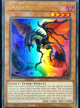 游戏王 美英一刷 BACH-EN081 UR  叮咬龙  I6Bif3