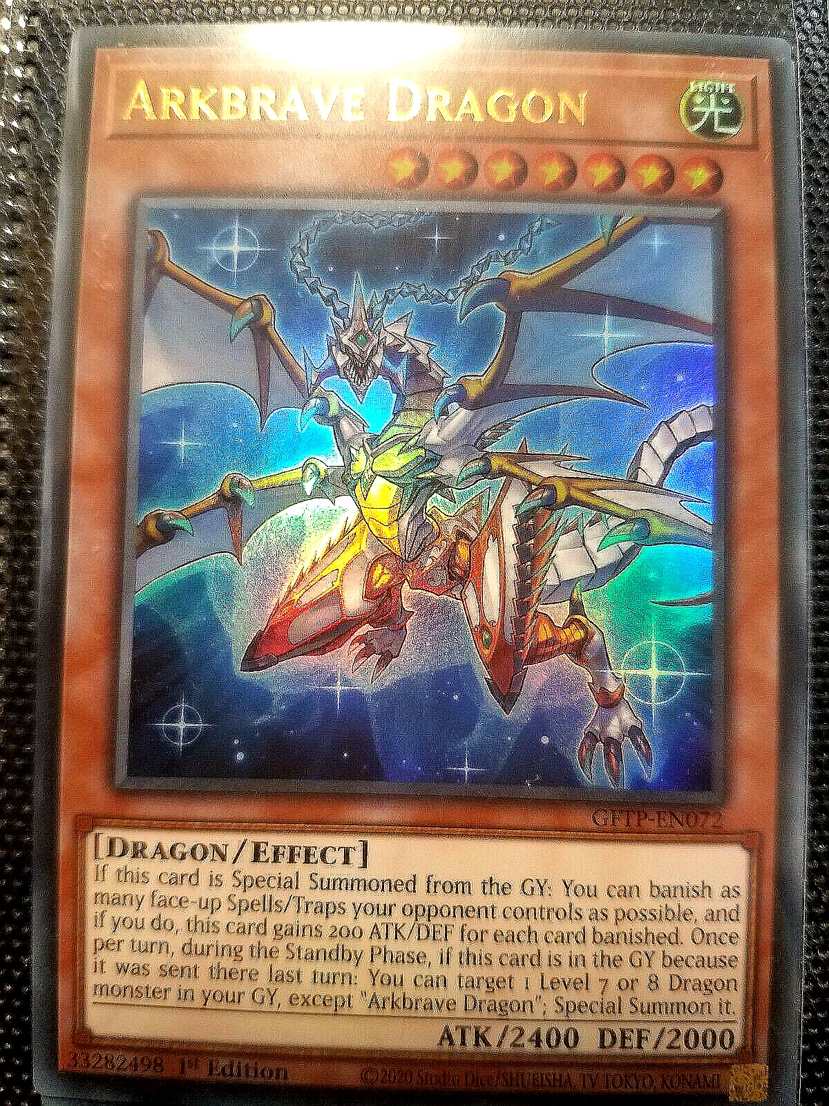 游戏王 美英一刷  GFTP-EN072  UR    弧光勇烈龙 DC2