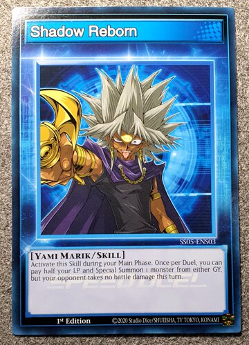 游戏王 美英一刷  SS05-ENS03 N Shadow Reborn 马利克 技能 N2B