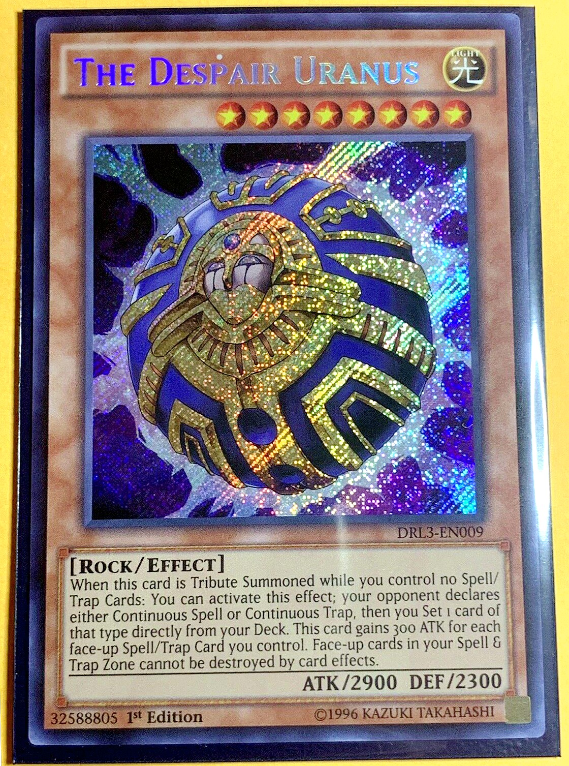 游戏王 美英一刷 DRL3-EN009 SCR 绝望天王星 H4B