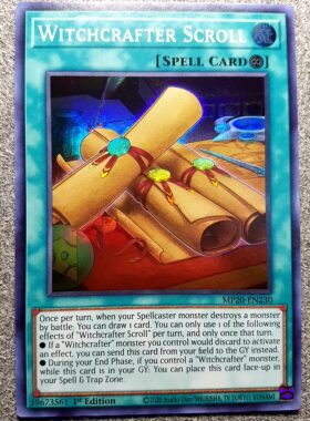 游戏王 美英一刷  MP20-EN230 SR 魔女术的书卷 J7B ip3