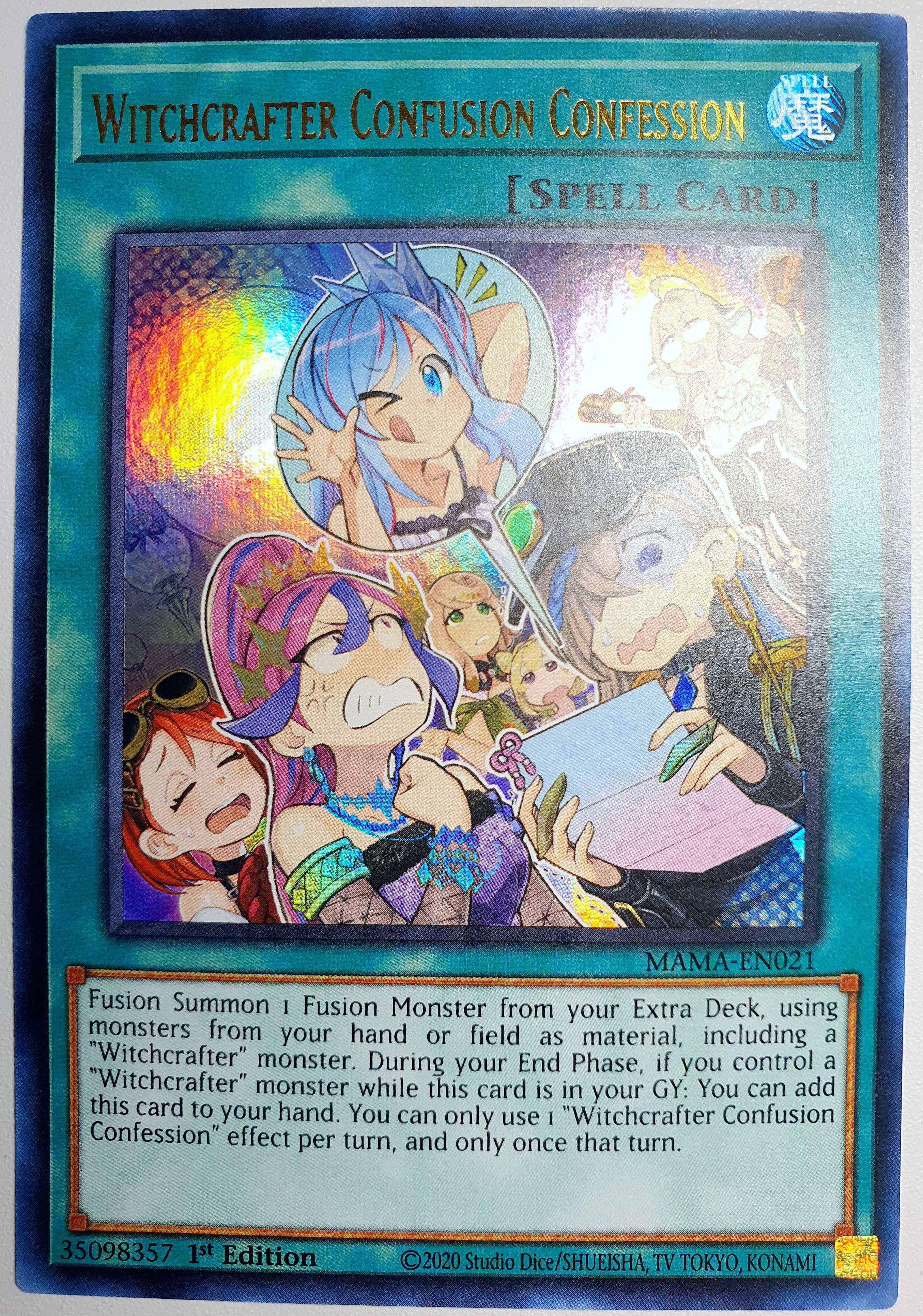 游戏王 美英一刷 mama-en021 ur 魔女术混乱融合 a5b