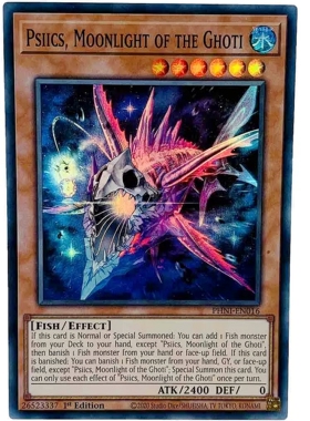 游戏王 美英一刷PHNI-EN016 SR 游 之 戈蒂世的月夜 赛克斯  BL3