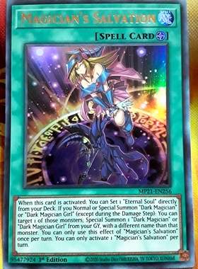 游戏王 美英一刷 MP21-EN256 UR 魔术师的救出 R8B G8A AN2