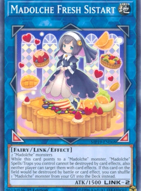 游戏王 美英一刷 MP19-EN068 N 魔偶甜点新人 水果挞修女 GL3