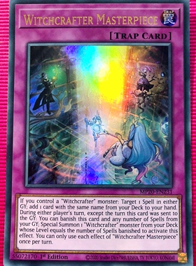 游戏王 美英一刷 MP20-EN231  魔女术的杰作  J7B