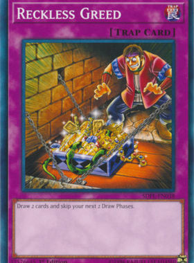 游戏王 美英一刷 SDPL-EN038 N 无谋的贪欲/无谋的贪心  I3A KJ3