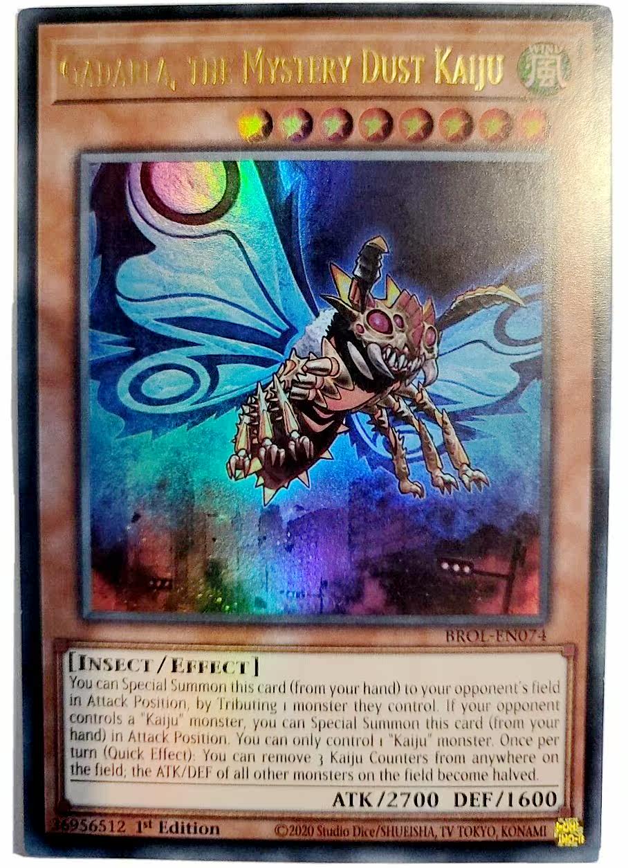 游戏王 美英一刷    brol-en074 ur 怪粉坏兽 加达拉 e3a