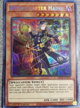 游戏王 美英一刷  MP20-EN223 SER 魔女术工匠·服装女巫 B51