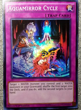 游戏王 美英一刷 THSF-EN060 SR 仪水镜的返魂术  I6AB