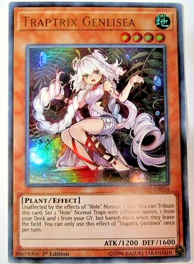 游戏王 美英一刷Duov-En054 UR 旋狸 莉塞之虫惑魔 AM2 妹卡