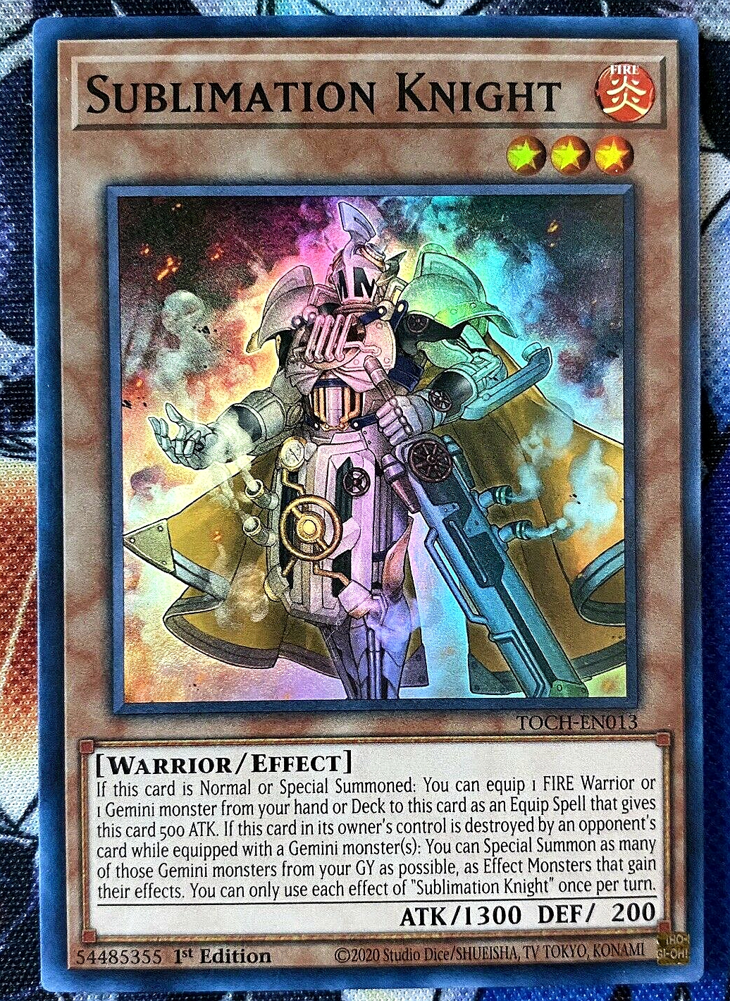 游戏王 美英一刷  TOCH-EN013 SR 升华骑士 C4A