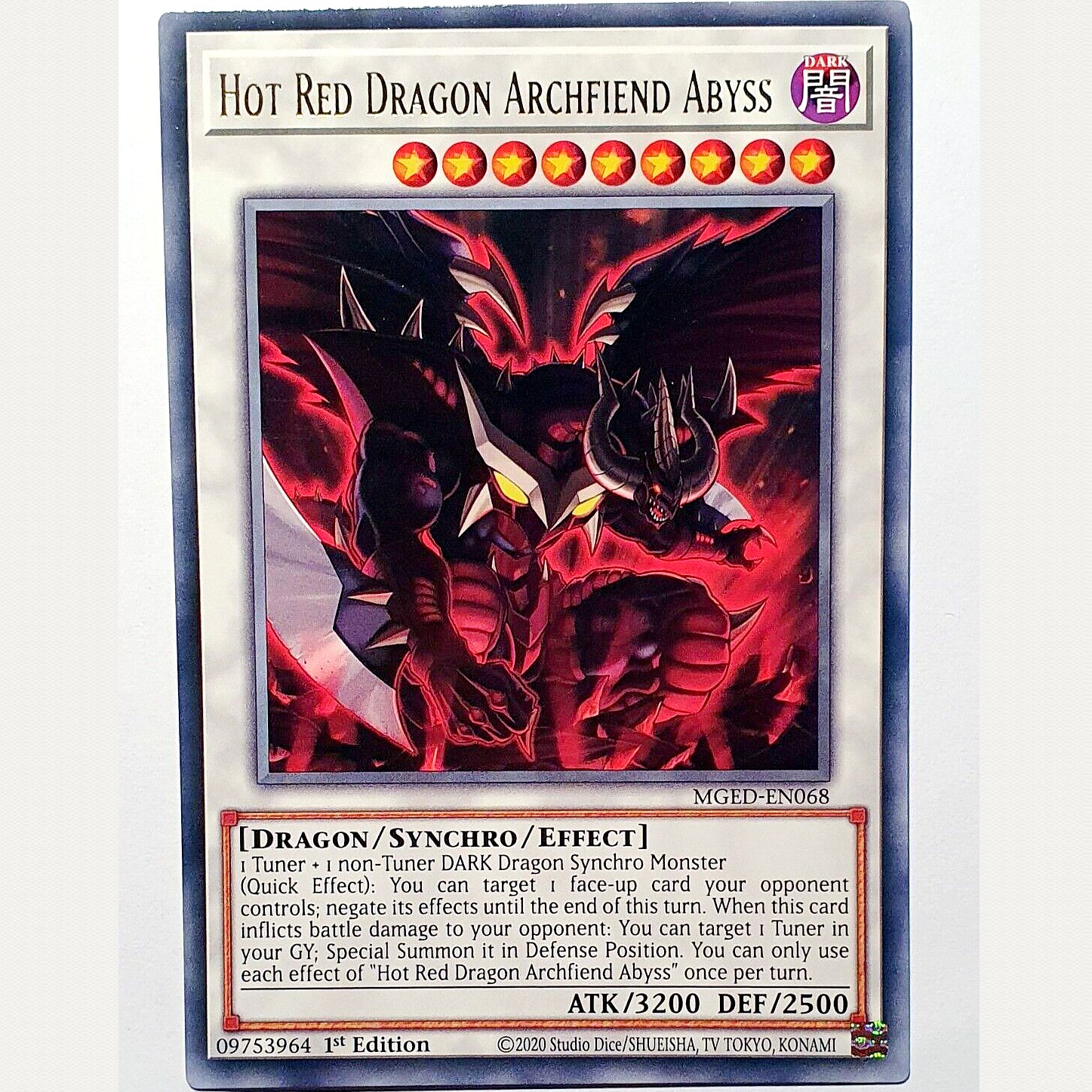 游戏王 美英一刷mged-en068 r 琰魔龙 暗红恶魔邃渊 红莲 fc2