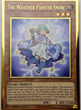 游戏王 美英一刷 mged-en016  PGR  雪天气-天蓝 X4A QH