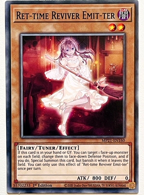 游戏王 美英一刷MP21-EN160 N 活回忆之羽衣精 iQ2 Ret-time 妹卡