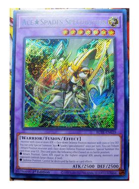 游戏王 美英一刷BLTR-EN039 SCR A 黑桃之猜大小剑士 BH2