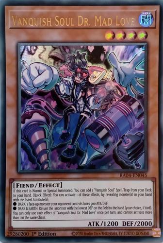 游戏王美英一刷 RA04-EN045 UR 征服斗魂狂爱博士 对击 狂恋 nk2