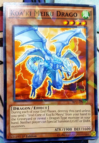 游戏王 美英一刷 BP03-EN057   R  NPR   核成龙  FC1