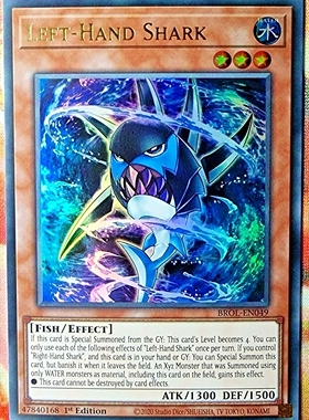 游戏王 美英一刷  BROL-EN049 UR 左手鲨 T3A