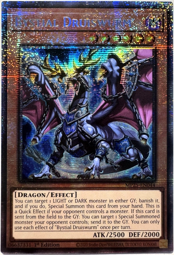 游戏王美英1刷MP25-EN044STAR深渊之兽 德鲁伊鳞虫尔伊德布鲁姆Mi