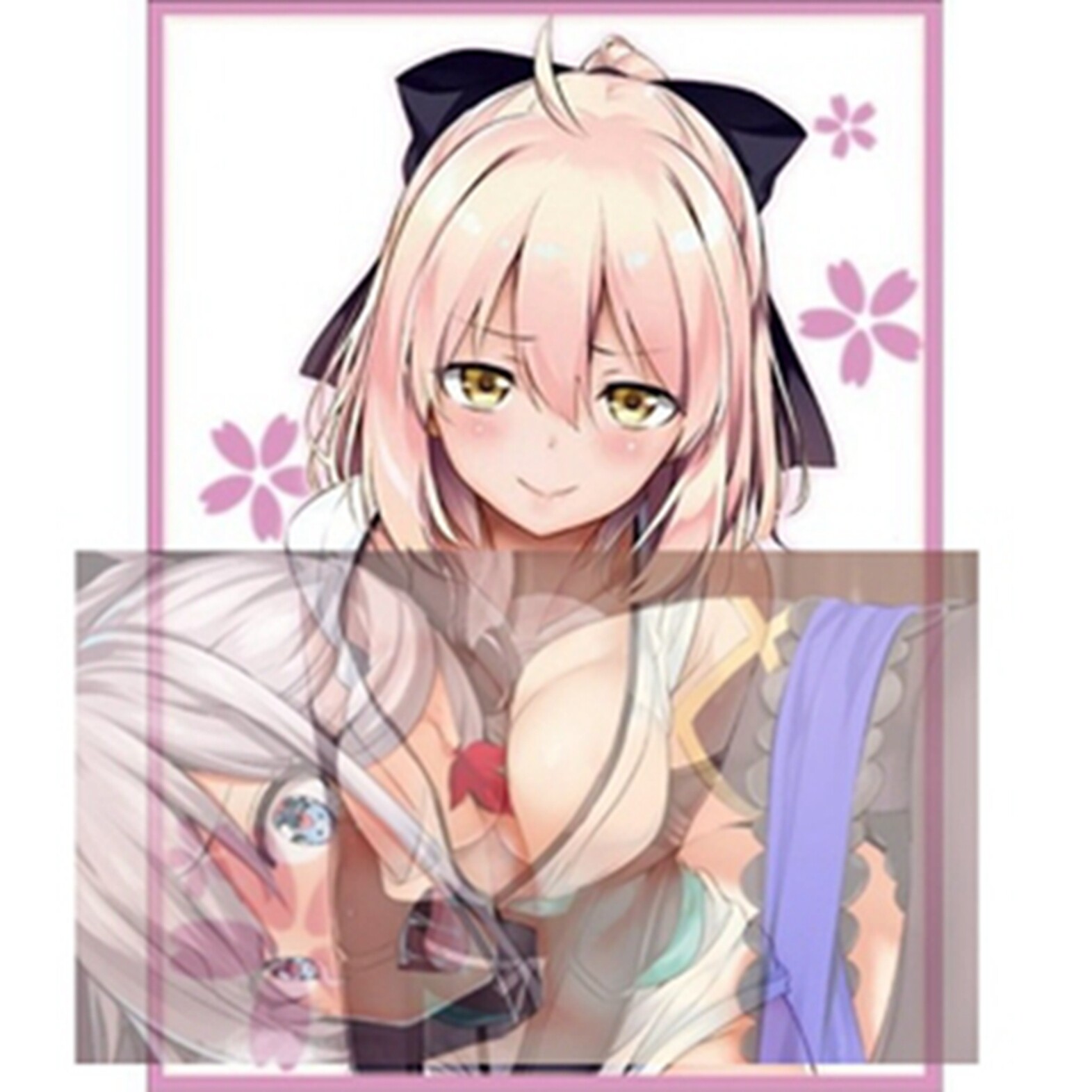 动漫妹套 fate fgo 樱saber 冲田总司 ドヤ顔 限定卡套 牌套 9a1