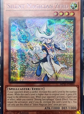 游戏王美英一刷MP25-EN060 SER  沉默魔术师 零  JT1