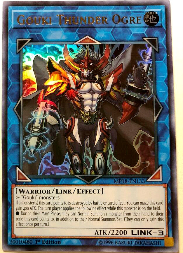 游戏王 美英一刷 MP18-EN133 UR 刚鬼 雷霆食人魔 2M1