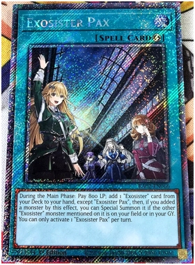 游戏王美英1刷RA02-EN066 PSCR UR救祓少女和平问候 Exosister NV